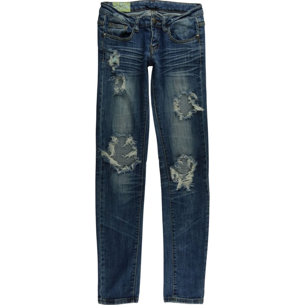 Machine Skinny Jeans Juniors 3 27 Destroyed C606